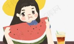 吃瓜职场插画